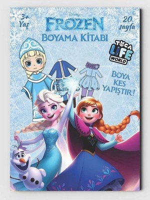 ZNC   Frozen Toca Boca Boyama Kitabı (Taç ) (20 Tam Sayfa Resimli Boyama Kitabı)