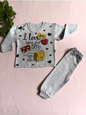 Minilka Bebe Minilkabebe Mevsimlik Ince Alt Üst Kız Bebek Takım 9-12-18 Ay