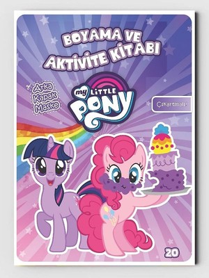 ZNC My Little Pony Boyama Kitabı 20 Tam Sayfa Eğlenceli Toca Boca ve Sticker Çocuklar İçin