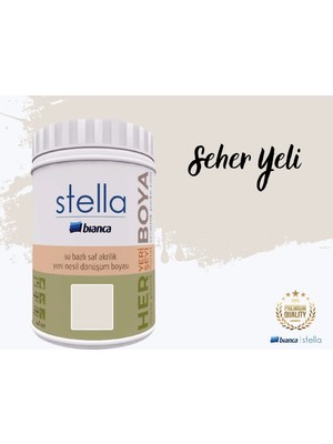 Bianca Stella Su Bazlı Saf Akrilik Boya 1 Litre Seher Yeli