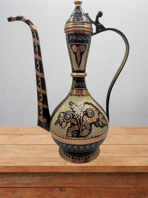Bakır Ibrik Işlemeli Hediyelik No:1 27 cm