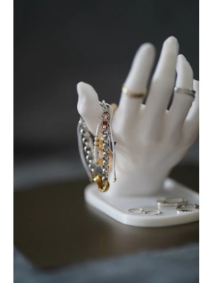 El Figürlü Takı Tutucu Yüzük Asma Bileklik Asma Bileklik Takma Stand