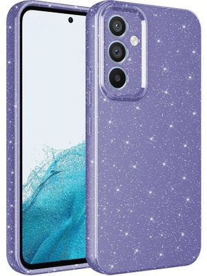 Samsung Galaxy S23 Fe Kılıf Kamera Korumalı Simli Lüks Zr-Koton