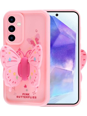 Zipax Samsung Galaxy A25-5G Kılıf Kamera Korumalı Kelebek Kanatlı Kapak Zr-Kapya
