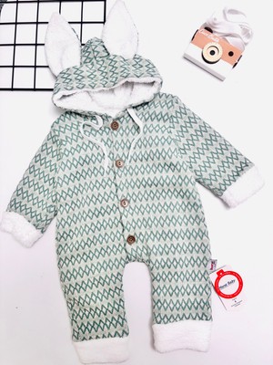 Murat Baby Çocuk Kapüşonlu Içi Tüylü Tulum