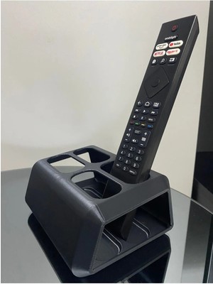 Dlc 3d Design Dekoratif Kumanda Organizer Standı Uzaktan Kumanda Düzenleyici Tv Kumandalık Modern Siyah