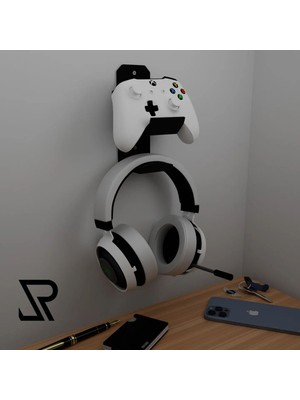 Dlc 3d Design Xbox Joystick Uyumlu Kulaklık ve Kol Standı Kumanda Kol Tutucu, Oyun Kolu Standı  Kontrolcü Stand