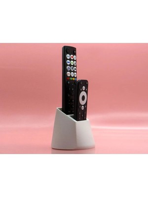 Dlc 3d Design 2 Gözlü Şık Kumandalık Televizyon Uydu Alıcısı Klima Kumandası Tutucu Kumanda Düzenleyici Stand