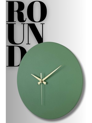 MOOCLOCK Round Model Bohem Dekoratif Metal Sıvama Akar SESSİZ Mekanizmalı Duvar Saati (40*40 Cm)