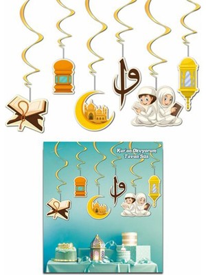 Patladı Gitti Kuran Okuyorum 6 Lı Tavan Sarkıt Süsü