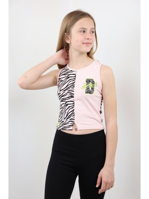 Toontoy Kız Çocuk Baskılı Atlet