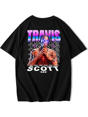 BRZ Collection Unisex Oversize Travis Scott Cactus Jack Fort T-Shirt