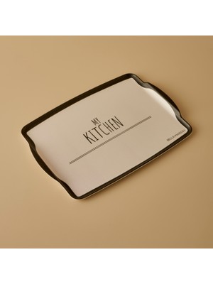 Bella Maison My Kitchen Melamin Tepsi Siyah 42X31 Cm