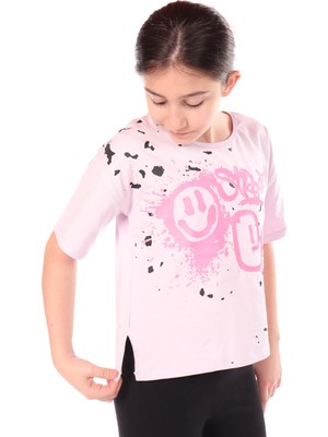 Toontoy Kız Çocuk Baskılı Tişört
