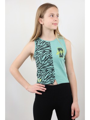 Toontoy Kız Çocuk Baskılı Atlet