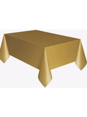 Party Gold Plastik Masa Örtüsü
