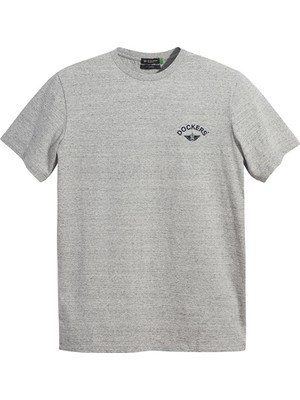 Dockers Bisiklet Yaka Gri Erkek T-Shirt A1103-0131 Beden: L