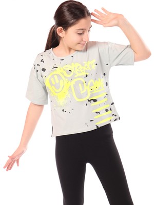 Toontoy Kız Çocuk Baskılı Tişört
