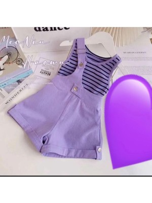 Ysfer Butik Kız Çocuk Slopet Şort Tişört
