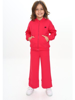 Toontoy Kız Çocuk Nakışlı Eşofman Takım