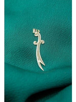 Fiyonk Kuyumculuk 14 Ayar Altın Zülfikar Kılıcı Kolye Ucu