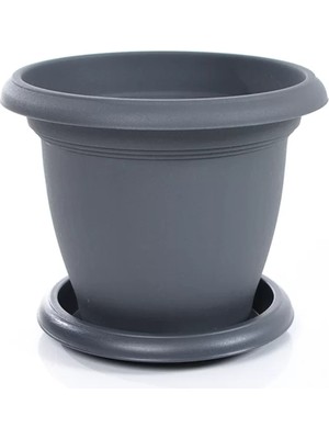 Fidan Sepetim Villa Saksı 22 LT - Antrasit Renk