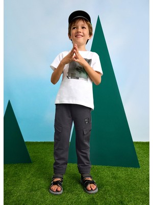 Mayoral Erkek Çocuk Cepli Jogger Eşofman Altı Gri