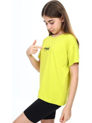 Toontoy Kız Çocuk Nakışlı Tişört