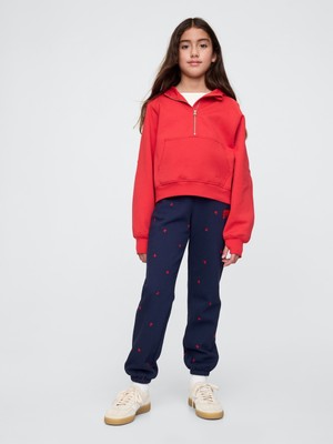 Gap Kız Çocuk Lacivert Gap Logo Relaxed Fransız Havlu Kumaş Jogger Eşofman Altı