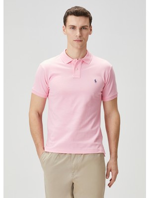 Polo Ralph Lauren Pembe Polo Yaka T-Shirt Beden: M