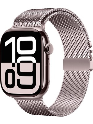 MobaxAksesuar Apple Watch 40MM Kordon Titanyum Kelebek Klipsli Milano Loop 121