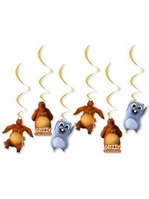 Grizzy ve Lemmingler Asma Süs 6 Adet