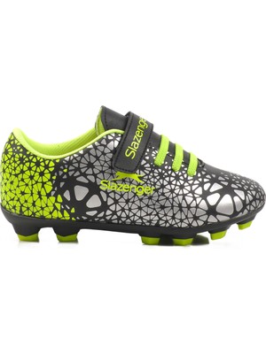 Slazenger Siyah-Yeşil Cırtlı Çocuk Krampon Crystal F