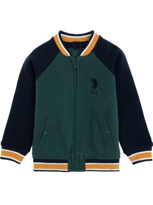 U.S. Polo Assn. Erkek Çocuk Koyu Yeşil Sweatshirt 50290638-VR079