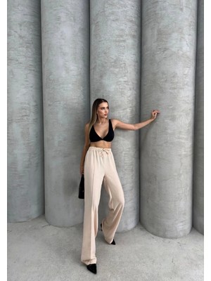 Üreticiniz Çımalı Keten Pantolon