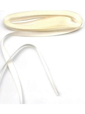 İpek Hobi 1 cm Krem Saten Kurdela 10 Metre Uzunluğunda