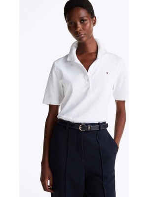 Kadın Th 1985 Koleksiyonu Polo T-Shirt - Beyaz
