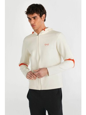 Hummel Marınov Fermuarlı Beyaz Erkek Sweatshirt 922259-9157