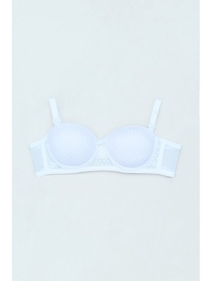 Benekli Destekli Straplez Sütyen