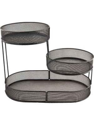Meyve Sepet Kasesi 3 Katmanlı Sayacı Meyve Stand Tepsi Kase (Yurt Dışından)