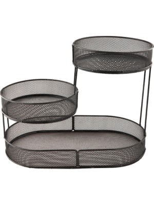 Meyve Sepet Kasesi 3 Katmanlı Sayacı Meyve Stand Tepsi Kase (Yurt Dışından)