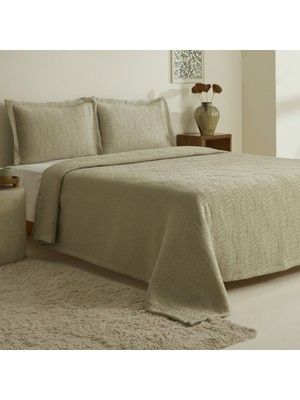 Karaca Home Serenity Çift Kişilik Yatak Örtüsü Seti Adaçayı