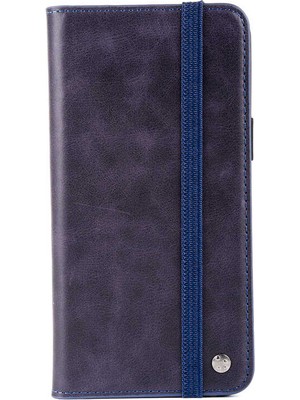 Tekno Grup Apple iPhone 8 Plus Uyumlu  Hakiki Deri Multi Cüzdan Kılıf-Siyah