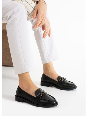 Kadın Loafer Makosen Casual Tokalı Günlük Ayakkabı