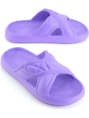 Gezer Kadın Yazlık Eva Islak Zemine Uygun Ev Bahçe Banyo Terlik