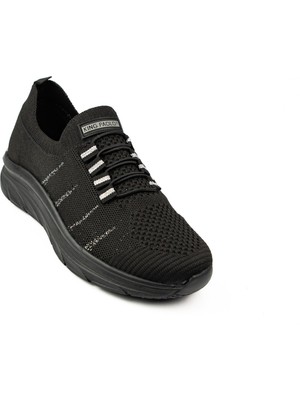 King Paolo 5181 Runner Krakers Siyah Günlük Kadın Ayakkabı