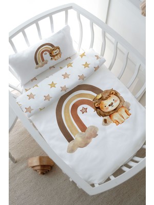 Tuğba Kuğu Park Yatak Nevresim Takımı (80 x 120) - Iconic Serisi - Vintage Aslan