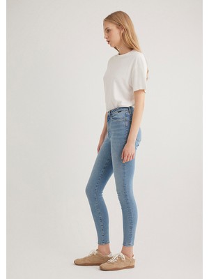 Mavi Serenay Gold Shape Puslu Indigo Mavisi Jean Pantolon 100980-80533