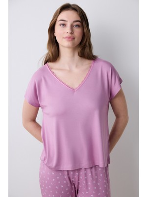 Penti Alia Soft Pantolon Lila Pijama Takımı