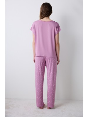 Penti Alia Soft Pantolon Lila Pijama Takımı